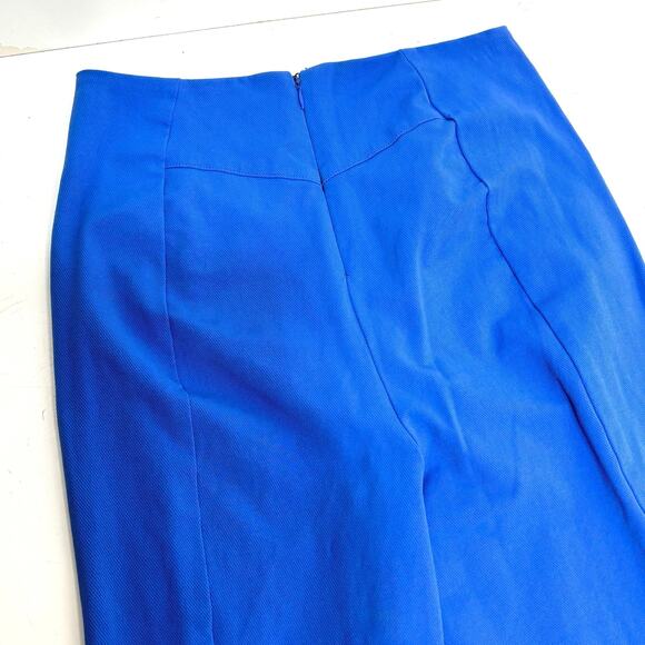 Free People Real Deal High Waist Front Slit Flare Blue Pants XS - Picture 12 of 12